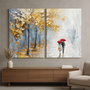 Wallity DEV6 Conjunto de Pinturas Decorativas en Lienzo (2 Piezas)
